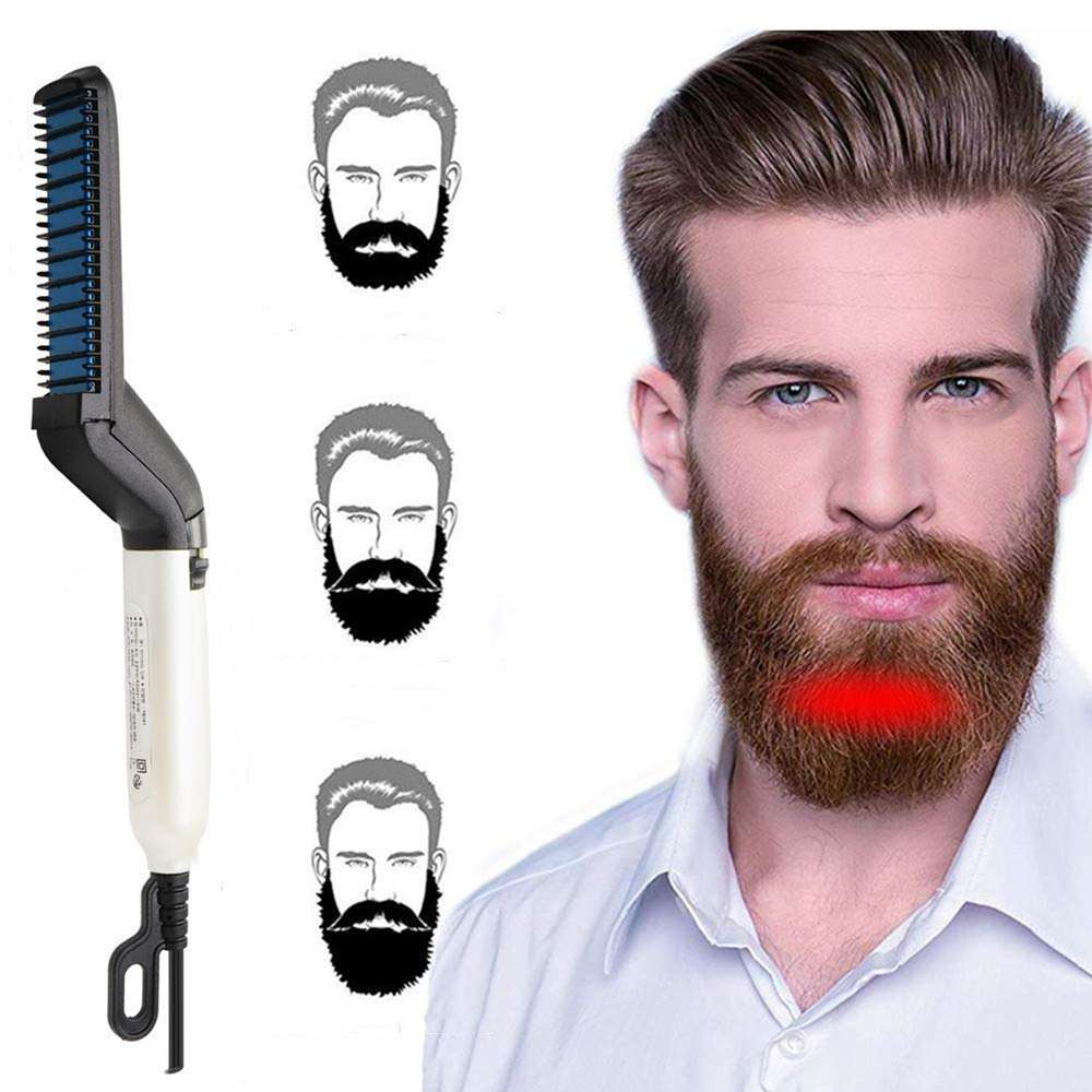 KIHO™ Men's Hair & Beard Straightener Brush