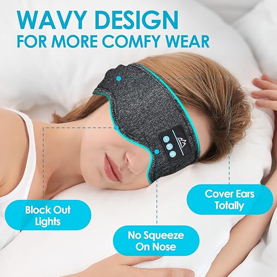 KIHO™ Wireless Bluetooth Headphone Sleeping Headband