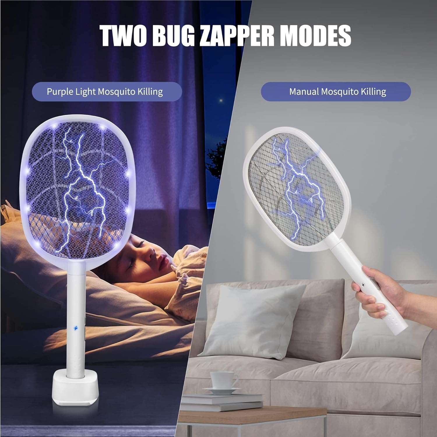 KIHO™ 2 In 1 Electric Mosquito Killer With UV Light LED Lamp