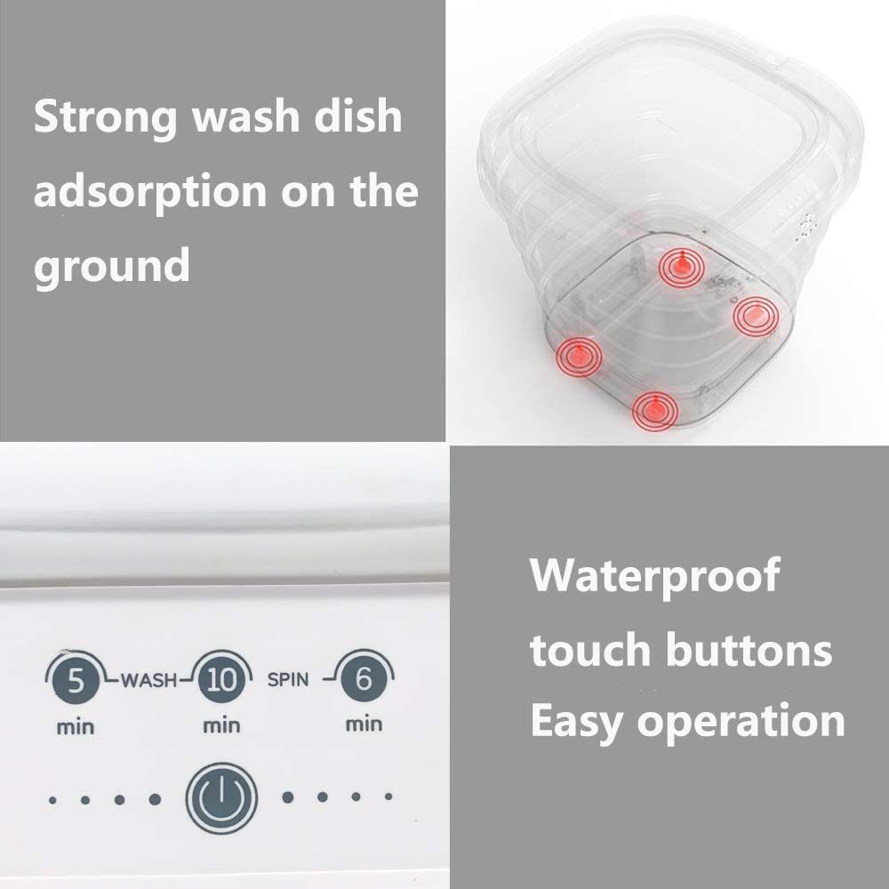 KIHO™ Portable Folding Washing Machine with Dryer