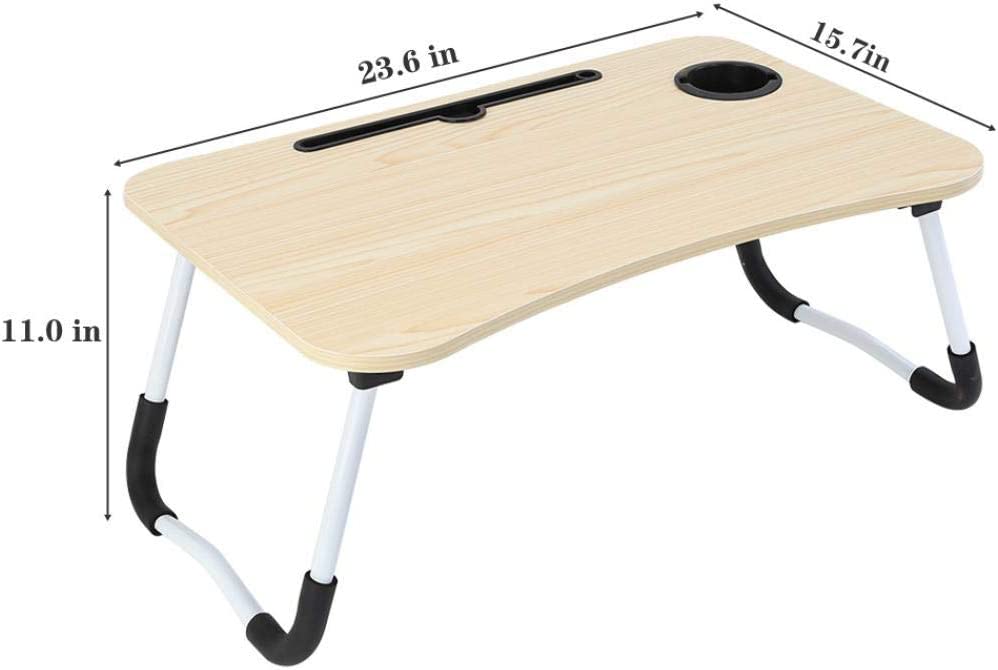 KIHO™ Foldable Wooden Laptop Table - Slightly Damage